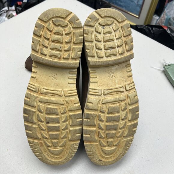 Iron Age Mens Brown Leather Work Boots Steel Toe Waterproof Size 9M - Picture 5 of 8